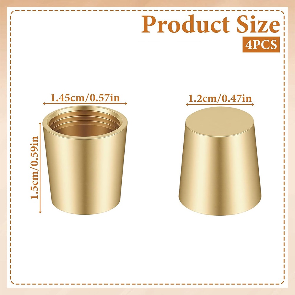 Display Risers Set - 4 pieds de support en laiton